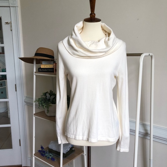 J. McLaughlin Tops - J. MCLAUGHLIN• cowl neck off white sweater 927